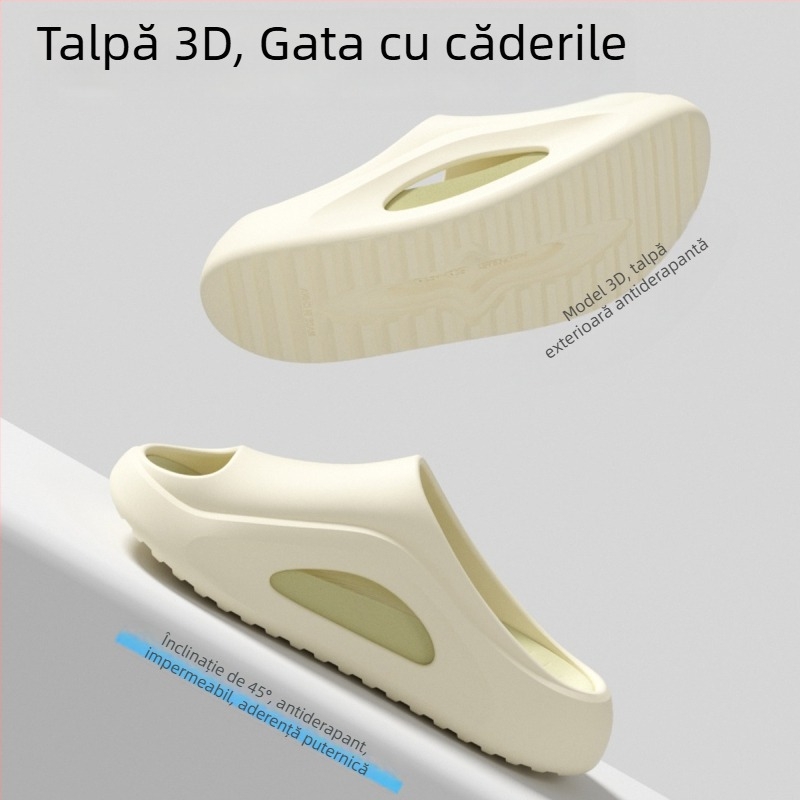 Papuci de bărbați din spumă EVA, talpă groasă, pentru interior și exterior, antiderapante, anti miros, senzație de mers pe nori