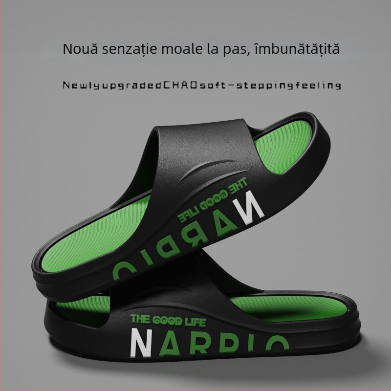 Slapi sport pentru bărbați – exterior, vară, antiderapante, partea superioară din denim, talpă PVC, confortabile pentru plajă