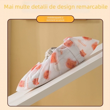Capace de încălțăminte de unică folosință, din material nețesut, îngroșate, imprimate, rezistente la uzură, pentru adulți, pentru utilizare în interior, antiderapante, extra groase