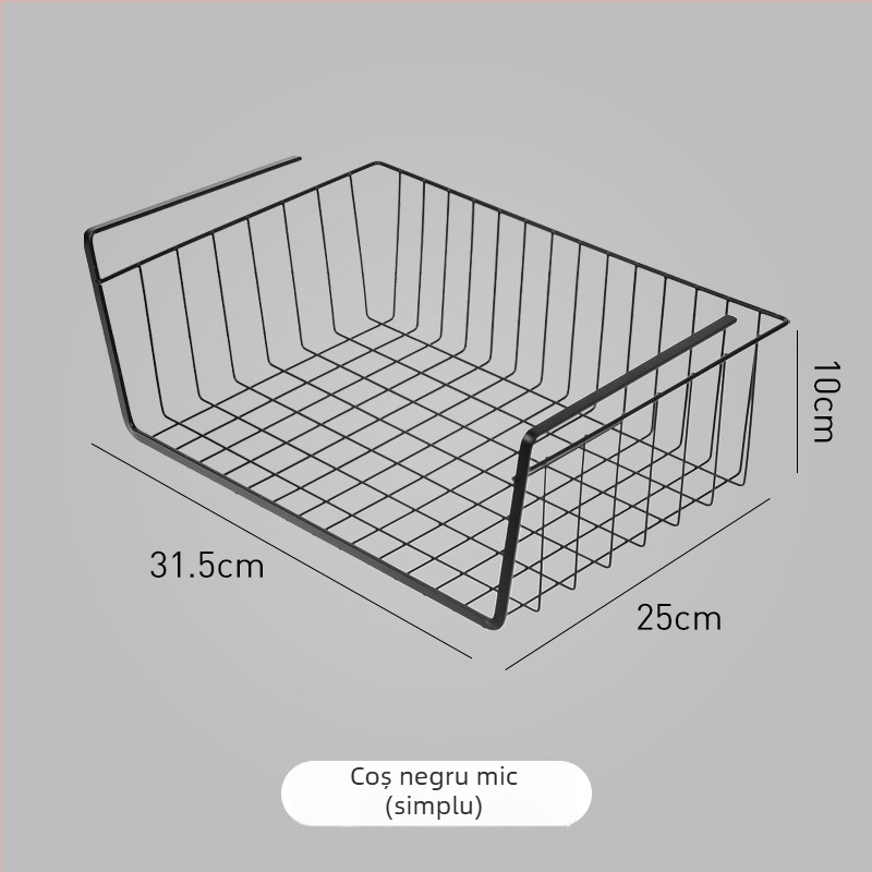 Raft de depozitare sub birou pentru cămin, un singur nivel, suport pentru dulap de bucătărie