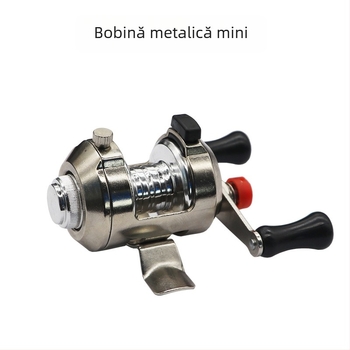 Mini mulinetă metalică de pescuit