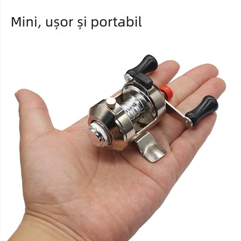 Mini mulinetă metalică de pescuit