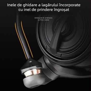 Songchuan Luya Mulineta Micro – Braț din fibră de carbon, fixare prin șurub, ușoară, tambur superficial pentru aruncări lungi