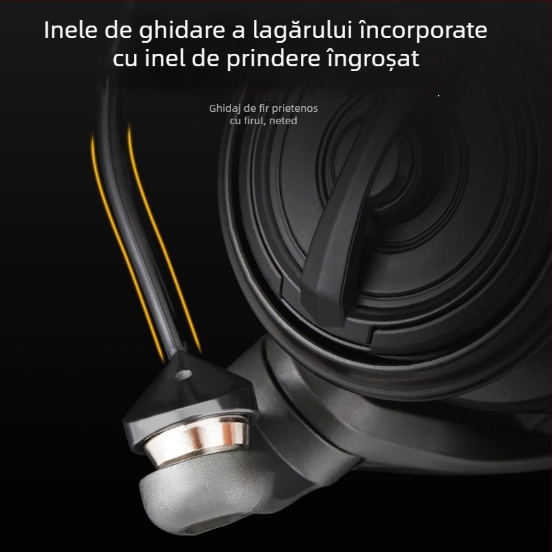 Songchuan Luya Mulineta Micro – Braț din fibră de carbon, fixare prin șurub, ușoară, tambur superficial pentru aruncări lungi
