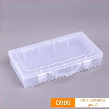 Cutie transparentă din plastic pentru depozitare – organizator portabil all-in-one pentru bijuterii, jucării și accesorii