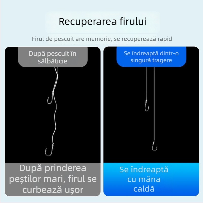 Linie principală scufundătoare, extrem de moale, pentru pescuit marin cu undi, linie lider de înaltă calitate