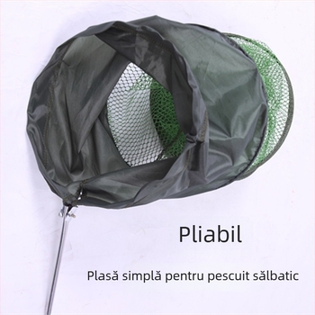 Protecție din nano nylon pentru pescuit, cu buzunar pentru plasă, portabil