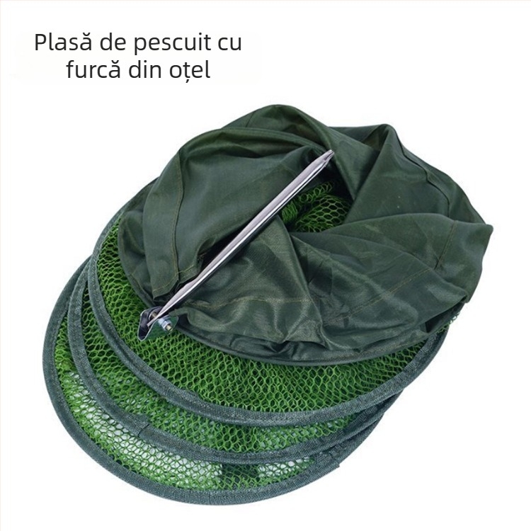 Protecție din nano nylon pentru pescuit, cu buzunar pentru plasă, portabil