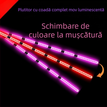 Plută electronică luminoasă pentru pescuit de noapte, indicator de mușcătură cu schimbare de culoare, iluminare delicată pentru protecția ochilor, înaltă sensibilitate, plută pentru crap