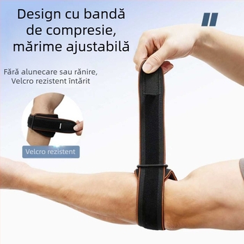 Manșetă de compresie pentru cot, unisex, pentru sport și fitness — susținere a articulației cotului pentru tenis, badminton, baschet și golf
