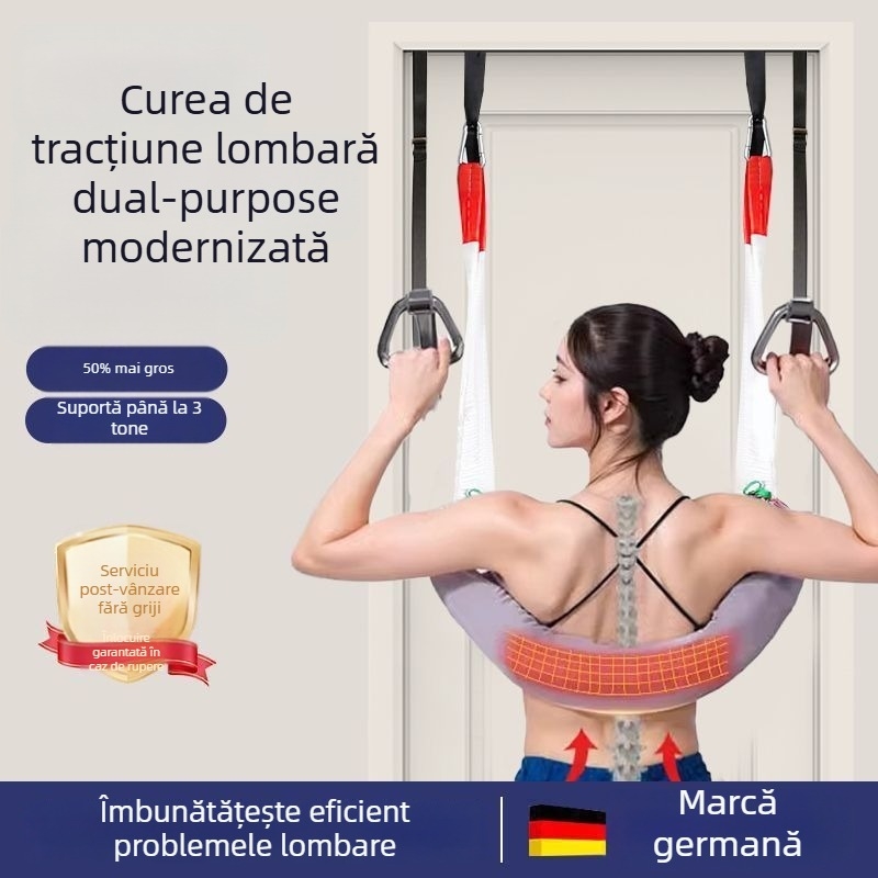 Centură de tracțiune lombară pentru susținerea taliei și întinderea coloanei vertebrale, utilizare la domiciliu, curea de tracțiune cervicală