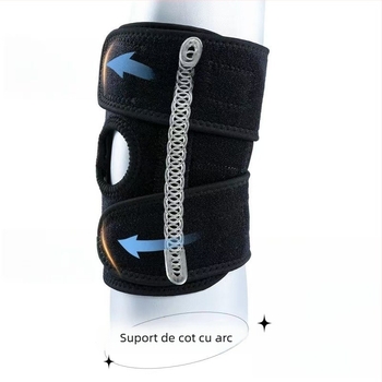 Protecții pentru coate, sportive, reglabile, respirabile, pentru baschet și tenis, cu absorbție a șocurilor și rezistență la frig