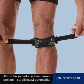 Bandă de protecție pentru genunchi cu patelă – protecție sportivă profesională pentru alergare și badminton
