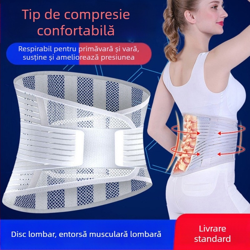Centură de talie respirabilă, cu placă de oțel lată și suport