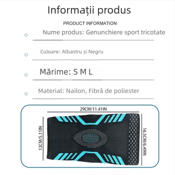 Genunchiere sportive pentru baschet, protecție compresivă tricotată pentru menisc, pentru alergare și ciclism