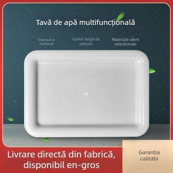 Tavă de drenaj dreptunghiulară pentru bucătărie, din polipropilenă transparentă