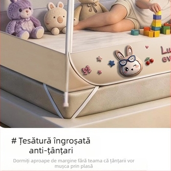 Plasă de țânțari în stil jurta mongolă pentru pat, 2026 nou model, țesătură desen animat, instalare ușoară