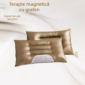 Pernă magnetică grafen din latex, cu răcire pentru susținerea gâtului, confort la somn pentru studenți