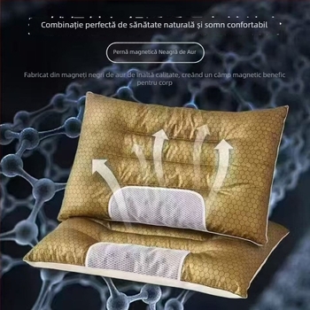 Pernă magnetică grafen din latex, cu răcire pentru susținerea gâtului, confort la somn pentru studenți