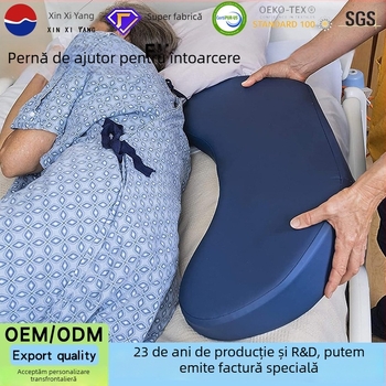 Pernă triunghiulară anti-decubit cu spumă densă – suport lombar pentru vârstnici și femei însărcinate, ajutor la schimbarea poziției