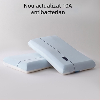 Pernă dreptunghiulară din spumă cu memorie pentru susținerea cervicală, revenire lentă, somn profund