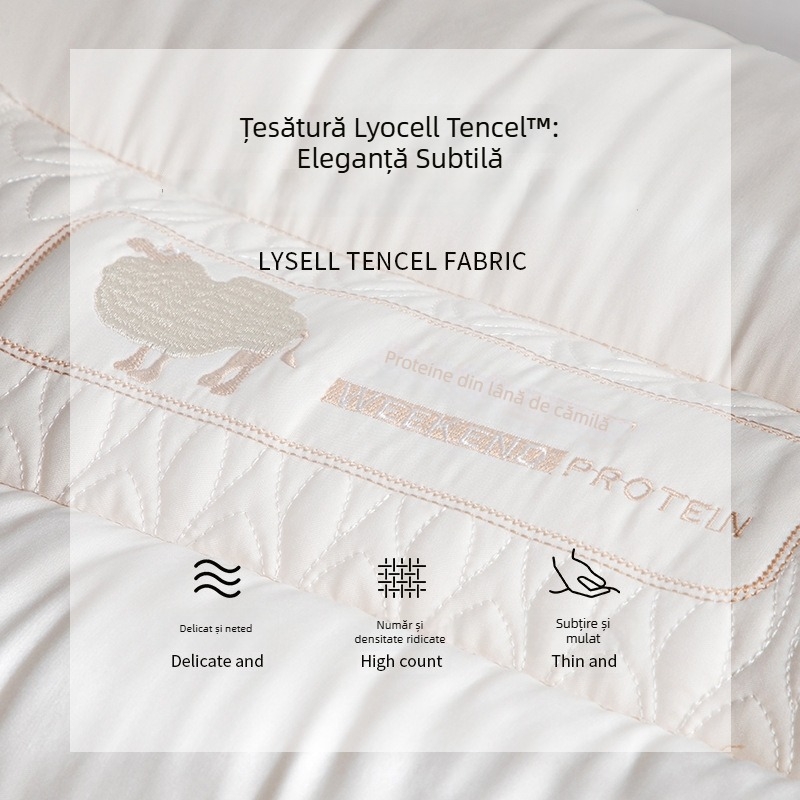 Perna pentru susținerea coloanei cervicale la adulți, umplutură din fibre de poliester, formă dreptunghiulară, pentru o singură persoană