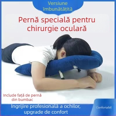 Perna de poziționare în decubit ventral după operație vitreo-retiniană, susținere pentru gât și umeri, anti-alunecare