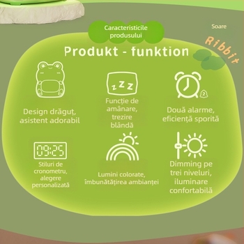Ceas deșteptător pentru copii și elevi, model nou ceas electronic cu funcție Snooze și lumină de noapte, partener practic pentru studiu