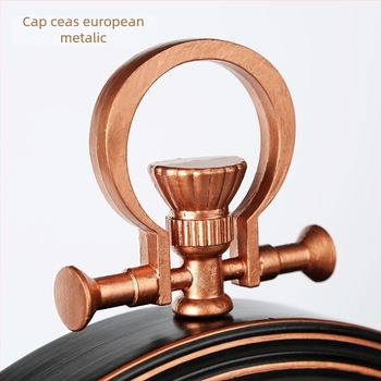 Ceas de perete în stil american rural retro, design personalizabil cu motiv de ceas de buzunar, stil european antic, decor mural creativ și nostalgic pentru dormitor.
