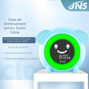 Ceas deșteptător cu un câine desen animat pentru copii și elevi, ceas electronic de birou cu LED