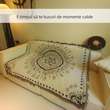Pătură Nordic pentru camping în aer liber, tapiserie pentru pat și canapea — protecție împotriva prafului, acoperire completă