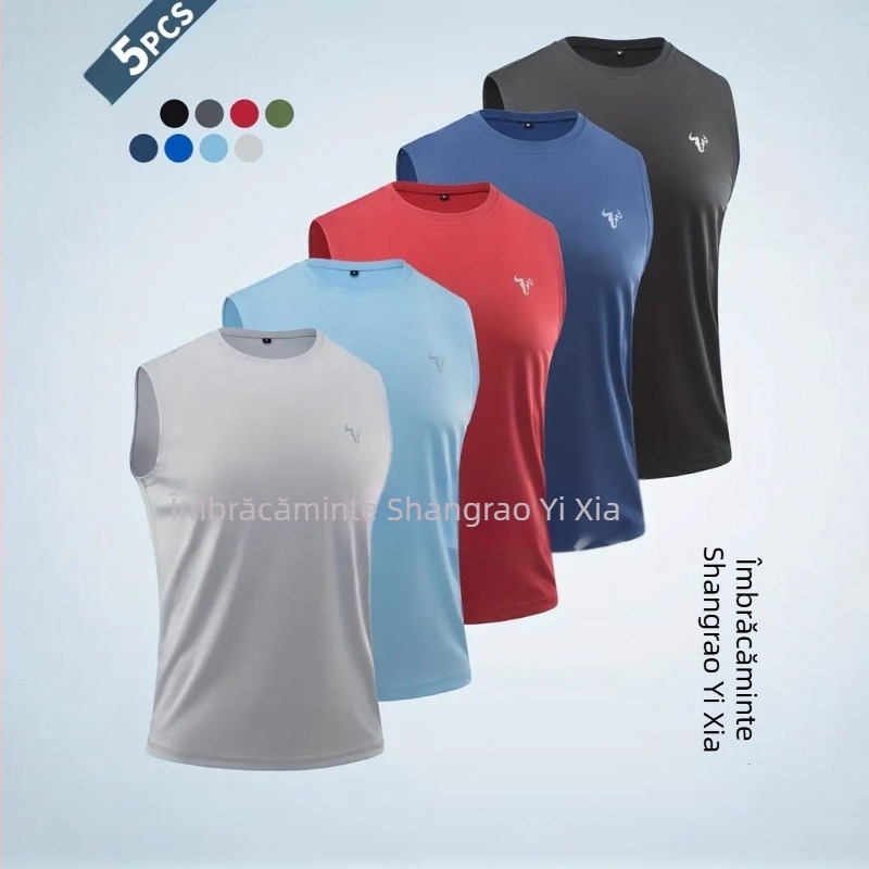 Howeao Maieu sport masculin fără mâneci — uscare rapidă, ușor, absorbție de umidă, pentru alergare, drumeții și baschet