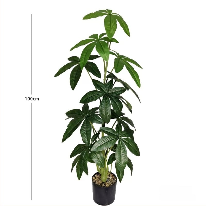 Plantă Monstera artificială, în stil nordic, cu model de frunze de banană, bonsai decorativ pentru podea