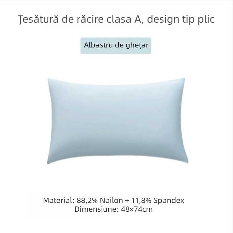 Husă de pernă Ice Silk cu căptușeală din nylon, Clasa A, pentru învelișul nucleului pernei, vară