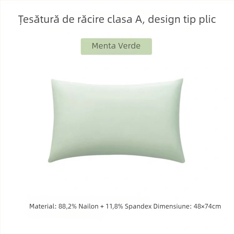 Husă de pernă Ice Silk cu căptușeală din nylon, Clasa A, pentru învelișul nucleului pernei, vară