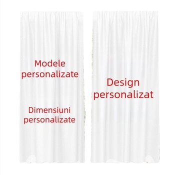 Draperie cu temă pisicuță și imprimeu cu pisicuță care privește spre stele, pentru dormitor și sufragerie