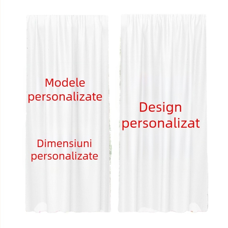 Draperie cu temă pisicuță și imprimeu cu pisicuță care privește spre stele, pentru dormitor și sufragerie