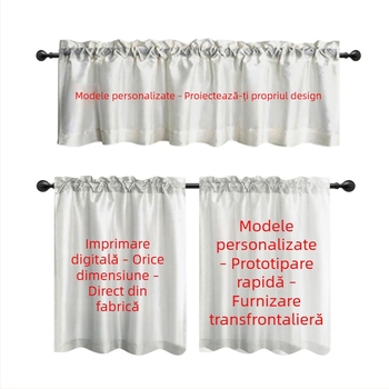 Draperie minimalistă cu imprimare digitală în linii, pentru living, dormitor și mobilier, cu protecție împotriva prafului