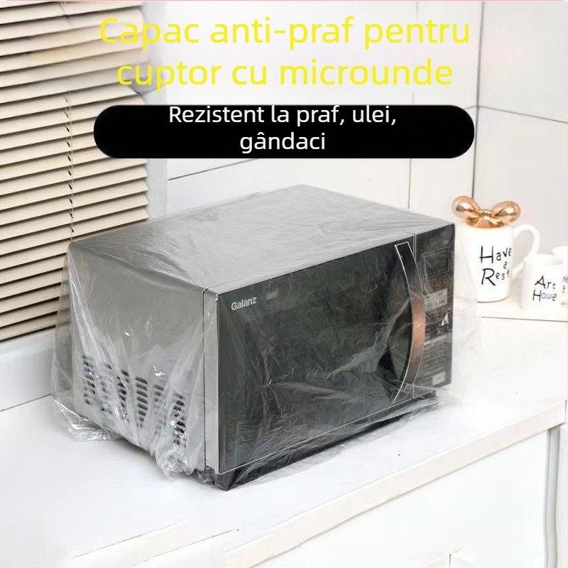 Folie alimentară de unică folosință și saci de depozitare pentru uz casnic, compatibile cu farfurii mari