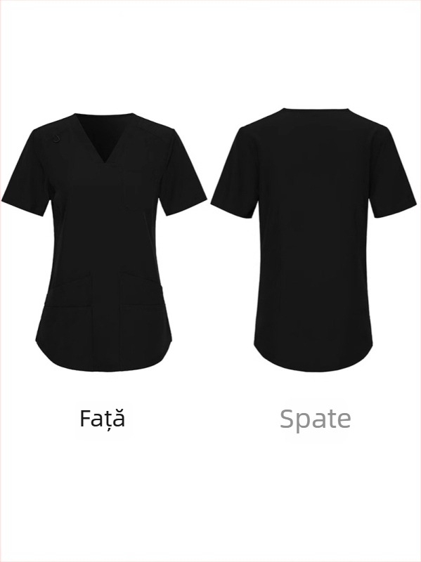 Set uniformă de asistent medical cu logo personalizat — impermeabil, rezistent la pete și la cute