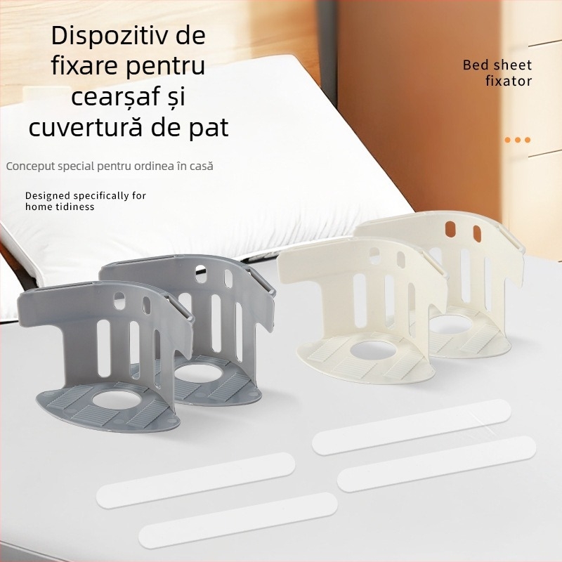 Fixatoare pentru cearșafuri în stil japonez, antiderapante, clipsuri fără ace, clipsuri invizibile cu canal