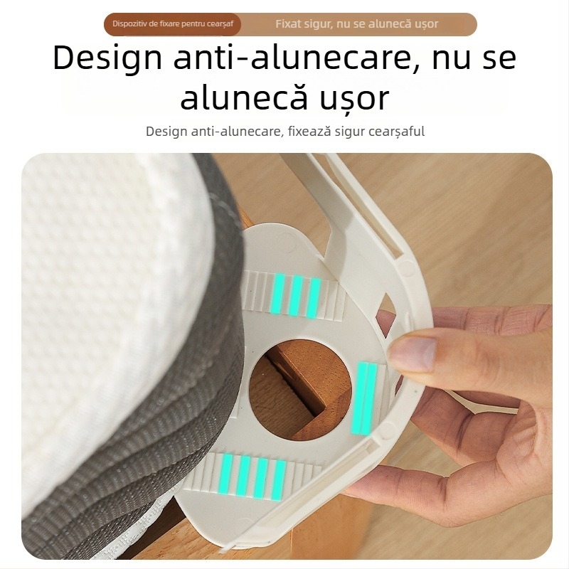Fixatoare pentru cearșafuri în stil japonez, antiderapante, clipsuri fără ace, clipsuri invizibile cu canal