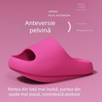 Sandale pentru femei cu arc de susținere și corecție a înclinării pelvine înainte, talpă de 4 cm, pentru interior și exterior, vară.