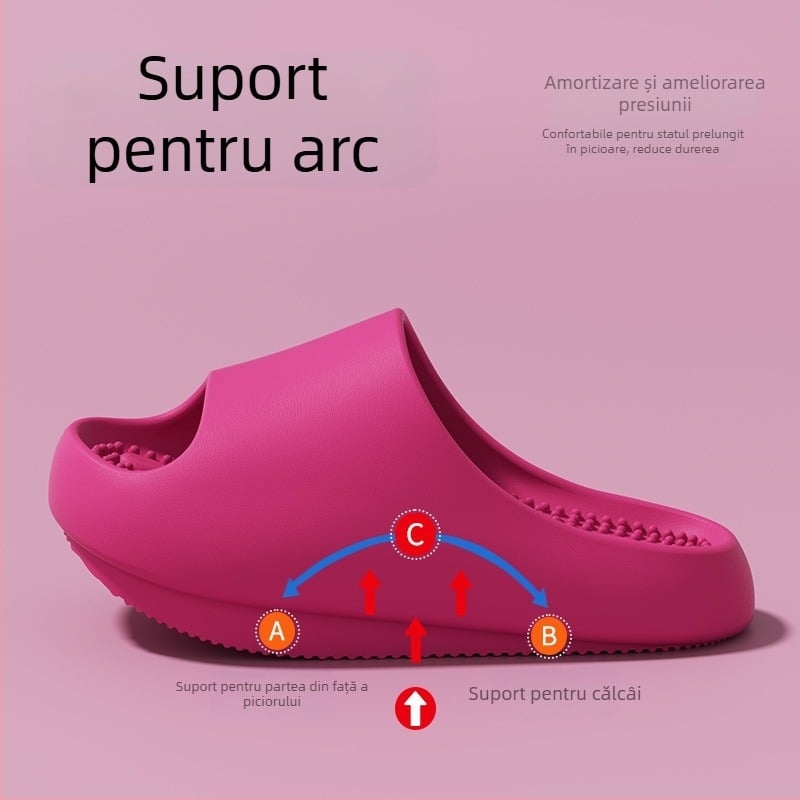 Sandale pentru femei cu arc de susținere și corecție a înclinării pelvine înainte, talpă de 4 cm, pentru interior și exterior, vară.