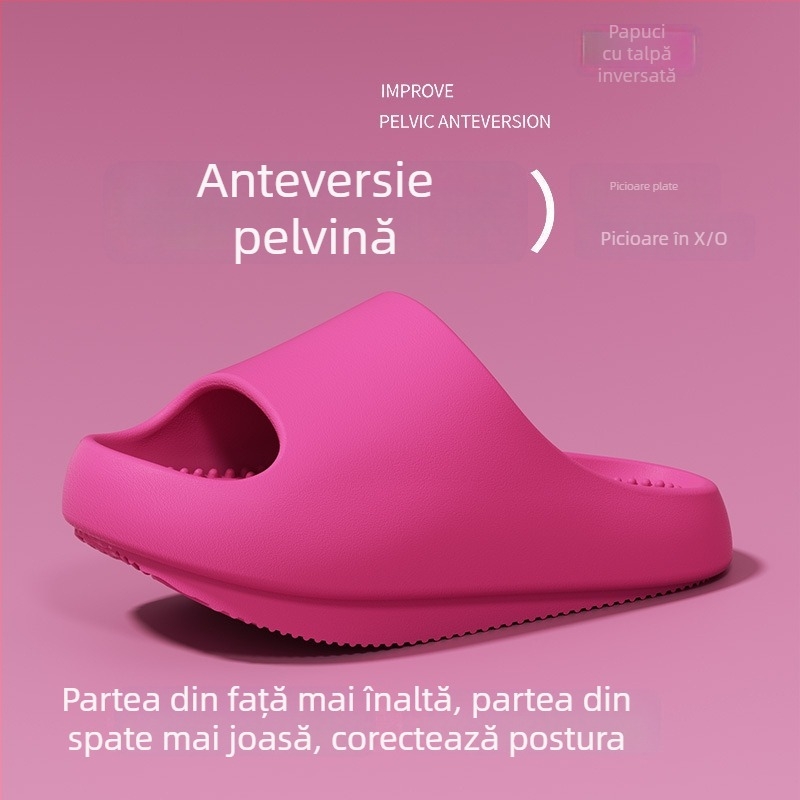 Sandale pentru femei cu arc de susținere și corecție a înclinării pelvine înainte, talpă de 4 cm, pentru interior și exterior, vară.