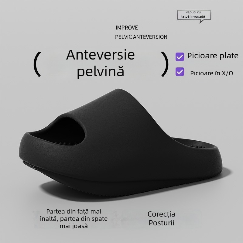 Sandale pentru femei cu arc de susținere și corecție a înclinării pelvine înainte, talpă de 4 cm, pentru interior și exterior, vară.