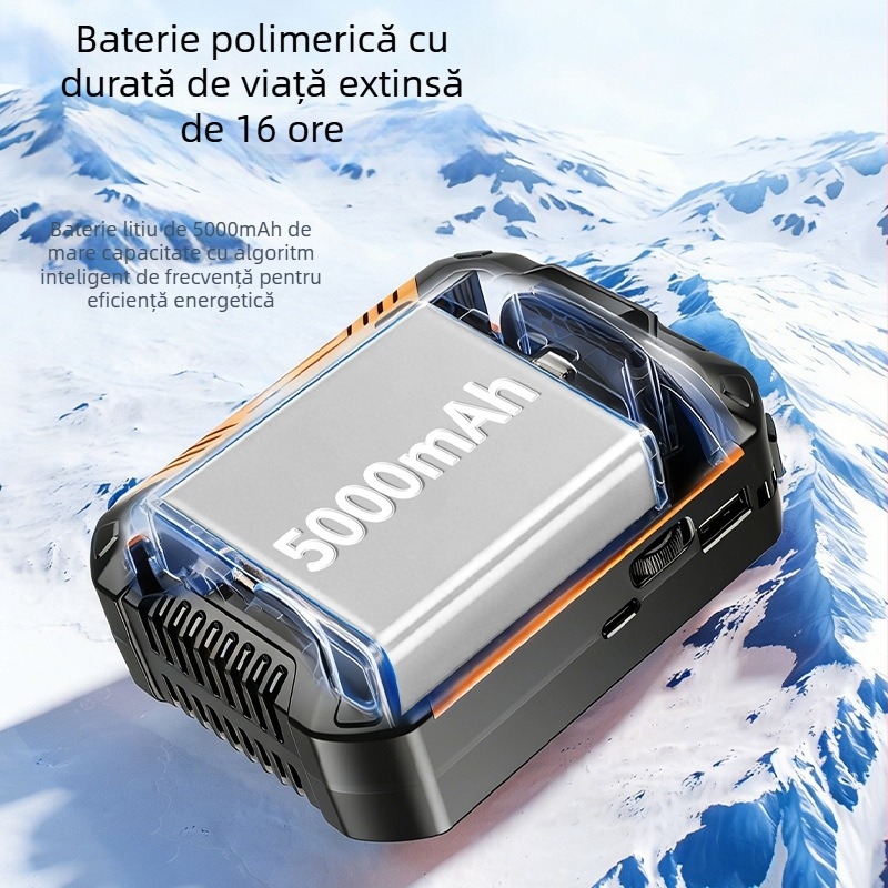 Ventilator de talie cu răcire pe semiconductori, mini aer condiționat portabil pentru exterior