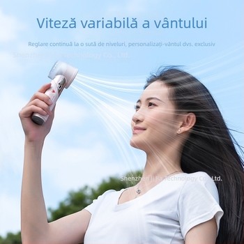 Ventilator de mână pentru răcire rapidă, pliabil și portabil, cu baterie încorporată – ventilator turbo cu răcire pe bază de semiconductor