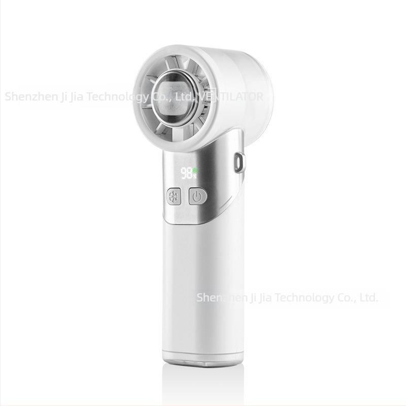 Ventilator de mână pentru răcire rapidă, pliabil și portabil, cu baterie încorporată – ventilator turbo cu răcire pe bază de semiconductor