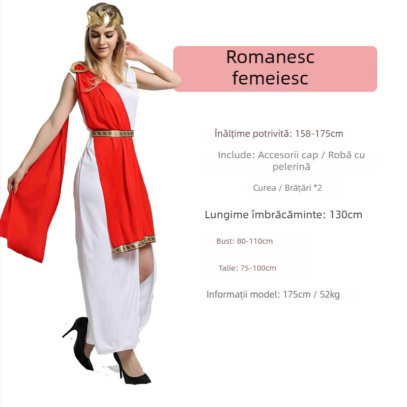 Costum de Halloween pentru cuplu: șal roșu, Egiptul antic și Grecia antică, costum de scenă cosplay DS